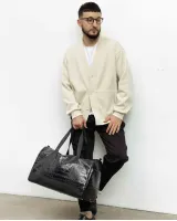 "BAREL BAG" рептилія, чорна