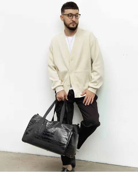 "BAREL BAG" рептилія, чорна