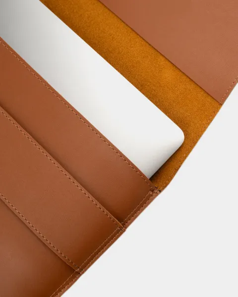 "LAPTOP CASE" екошкіра, карамель