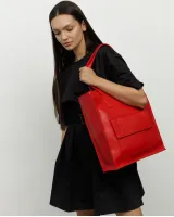 "Office bag large" екошкіра, червона