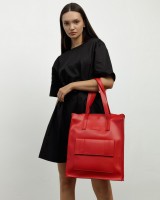 "Office bag large" екошкіра, червона
