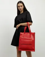 "Office bag large" екошкіра, червона