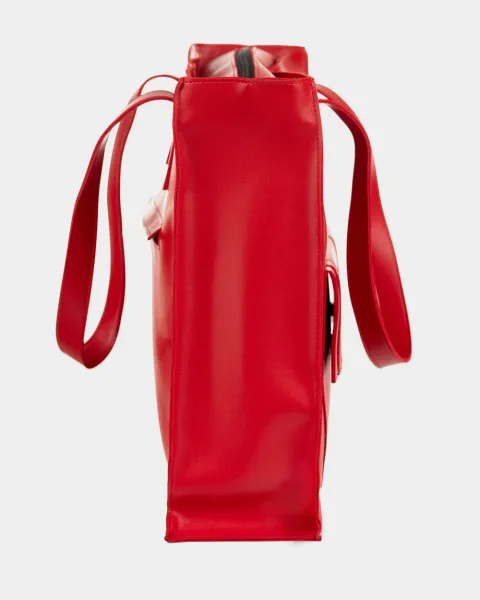 "Office bag large" екошкіра, червона