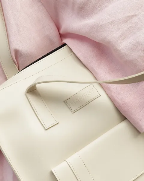 "Office bag large" екошкіра, слонова кістка