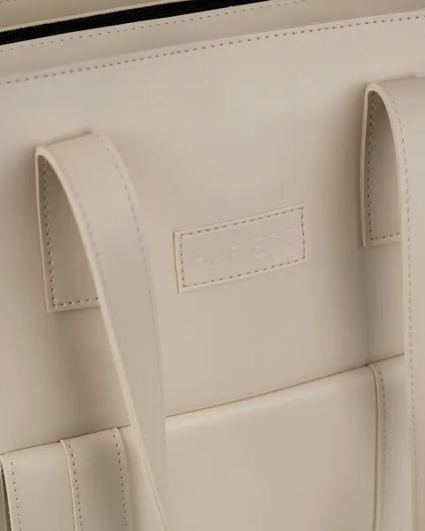 "Office bag large" екошкіра, слонова кістка