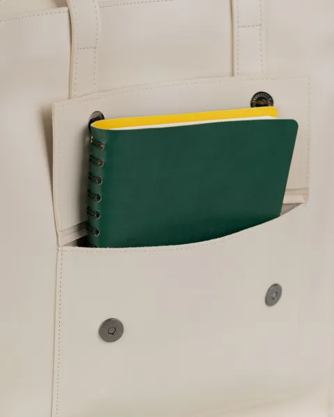"Office bag large" екошкіра, слонова кістка