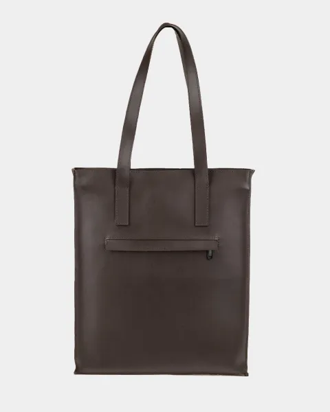 "Office bag large" екошкіра, коричнева