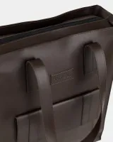 "Office bag large" екошкіра, коричнева
