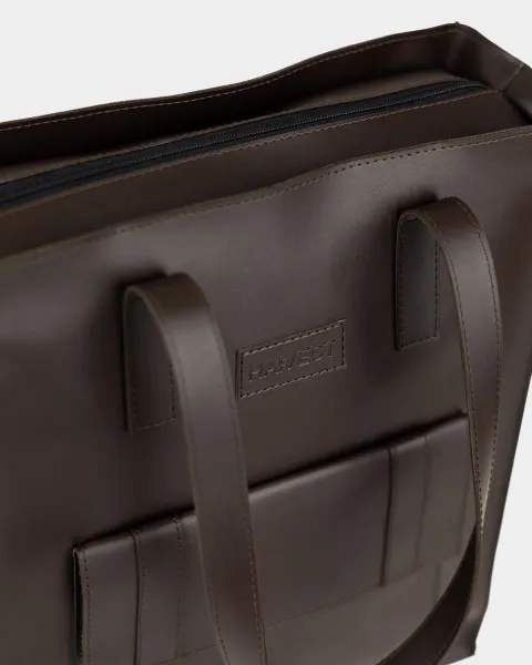 "Office bag large" екошкіра, коричнева