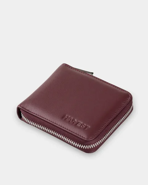 Гаманець "Zip Wallet" шкіряний, бордо