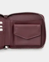 Гаманець "Zip Wallet" шкіряний, бордо