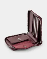 Гаманець "Zip Wallet" шкіряний, бордо