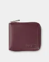 Гаманець "Zip Wallet" шкіряний, бордо