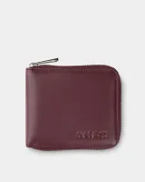 Гаманець "Zip Wallet" шкіряний, бордо