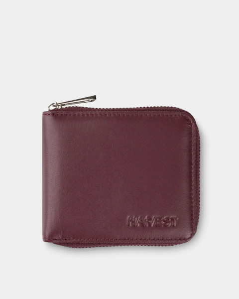 Гаманець "Zip Wallet" шкіряний, бордо