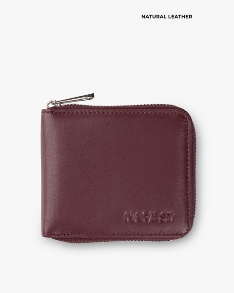 Гаманець "Zip Wallet" шкіряний, бордо