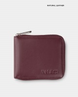 Гаманець "Zip Wallet" шкіряний, бордо