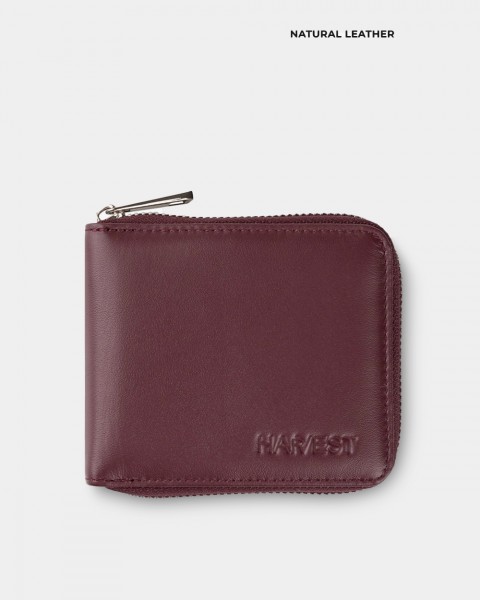 Гаманець "Zip Wallet" шкіряний, бордо