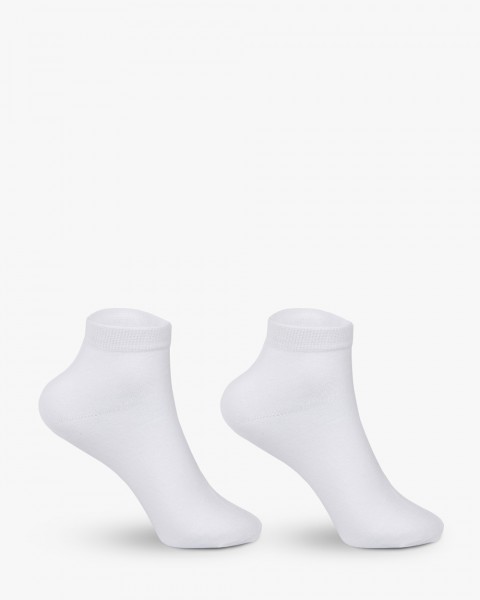 Шкарпетки короткі бавовняні унісекс, білі (3 пари) 39-44 р.