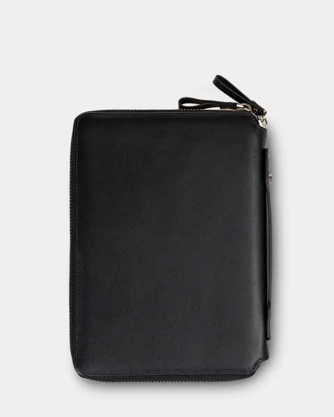 Папка "Folder" шкіряна, чорна