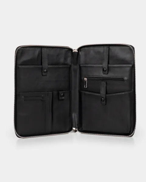 Папка "Folder" шкіряна, чорна