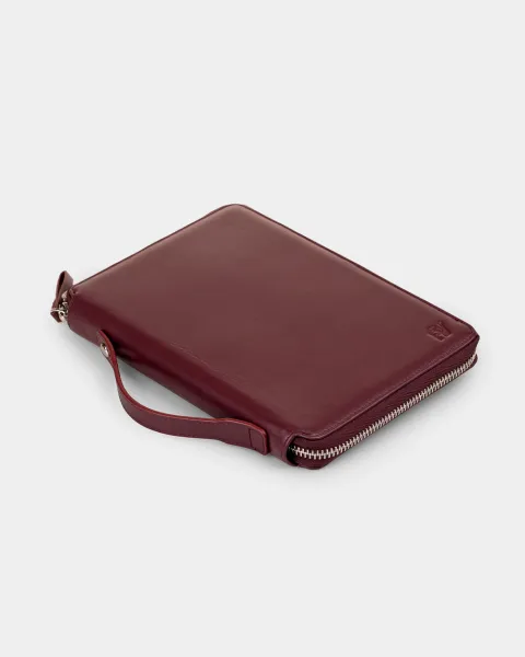 Папка "Folder" шкіряна, бордова