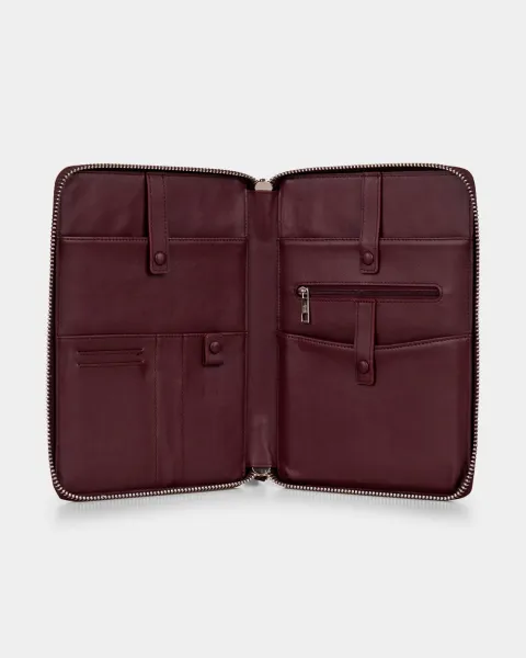 Папка "Folder" шкіряна, бордова