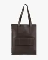 "Office bag large" екошкіра, коричнева