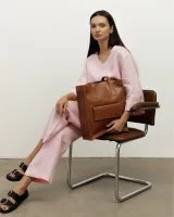 "Office bag large" екошкіра, карамель