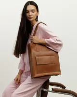 "Office bag large" екошкіра, карамель