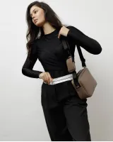 "CROSSBODY BAG" екошкіра, бежева