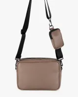 "CROSSBODY BAG" екошкіра, бежева