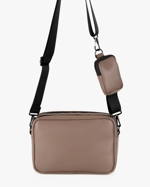 "CROSSBODY BAG" екошкіра, бежева