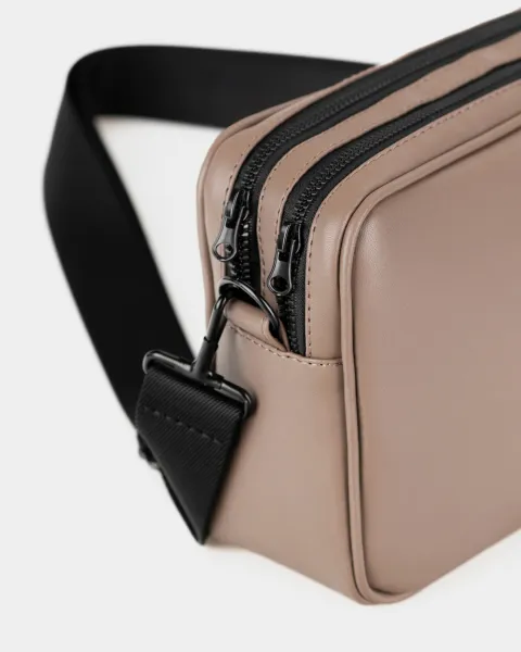 "CROSSBODY BAG" екошкіра, бежева
