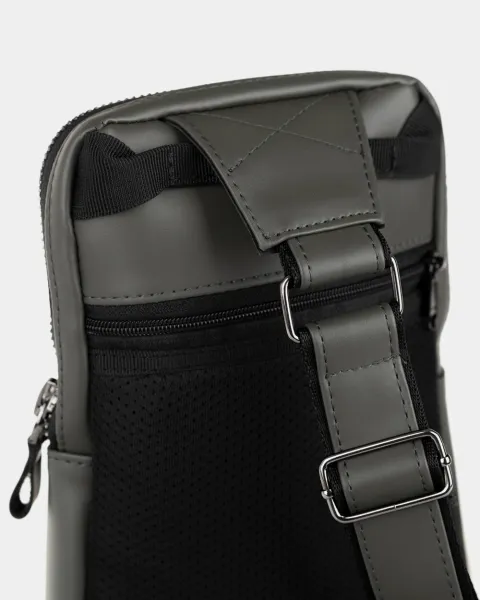 "SHUTTLE UNO BAG" екошкіра. сіра