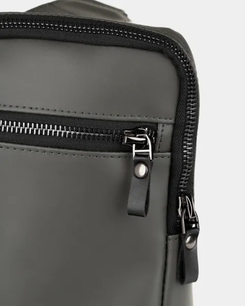 "SHUTTLE UNO BAG" екошкіра. сіра