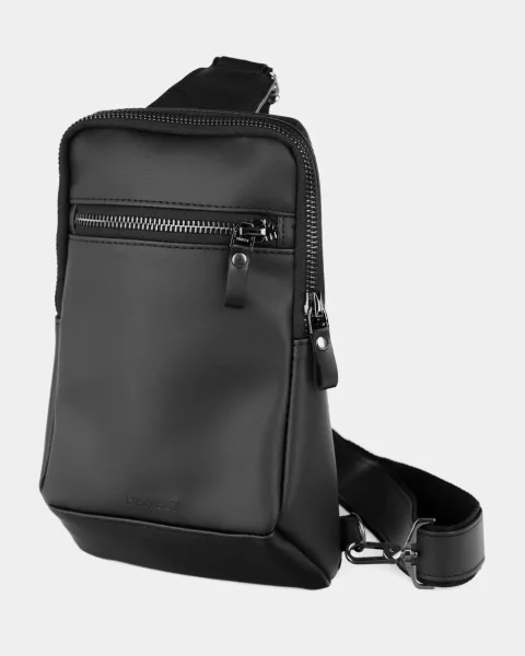 "SHUTTLE UNO BAG" ЕКОШКІРА, ЧОРНА