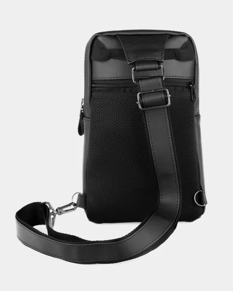 "SHUTTLE UNO BAG" ЕКОШКІРА, ЧОРНА