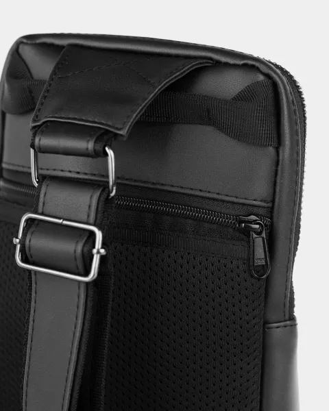 "SHUTTLE UNO BAG" ЕКОШКІРА, ЧОРНА