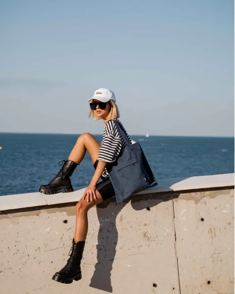 "TOTE SHOPPER", СИНЯ