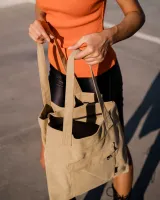 "TOTE SHOPPER" БЕЖЕВА