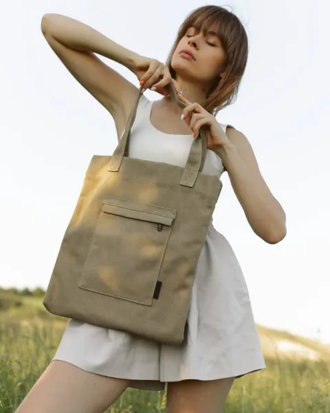 "TOTE SHOPPER" БЕЖЕВА