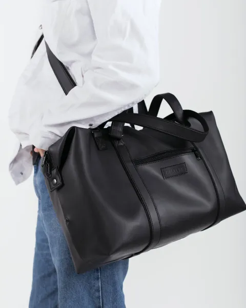 "Universal bag 01" екошкіра, чорна