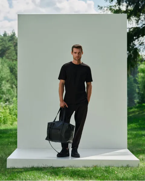 "Universal bag 01" екошкіра, чорна