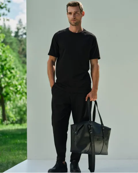 "Universal bag 01" екошкіра, чорна