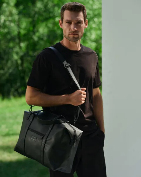 "Universal bag 01" екошкіра, чорна