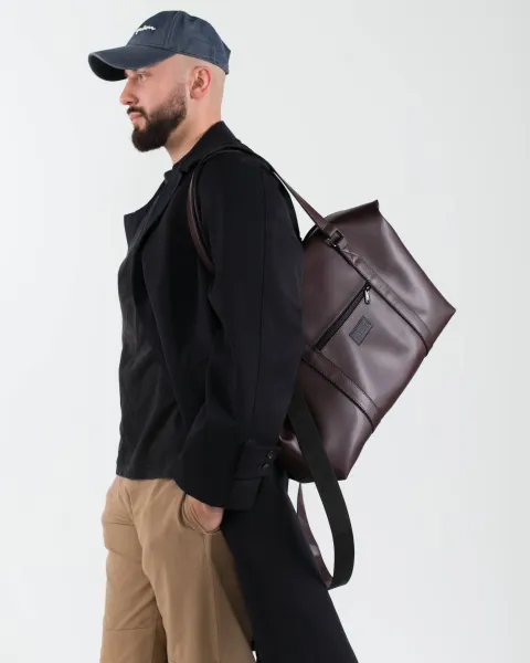 "Universal bag 01" екошкіра, коричнева