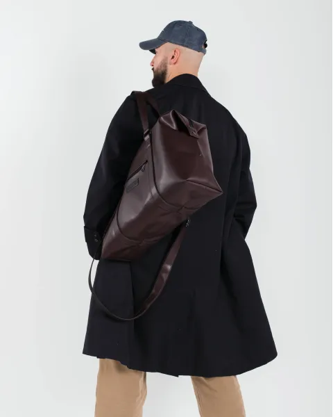 "Universal bag 01" екошкіра, коричнева