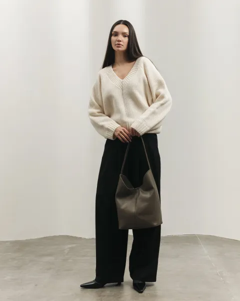 "Tate" шкіряна, горіх