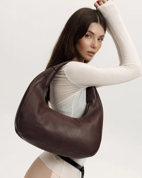 "Roxy mini" шкіряна, бордо